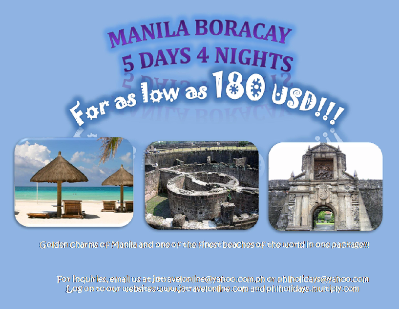 Manila Boracay 5D/4N PHL HOLIDAYS